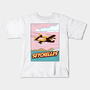 Seychelles Travel cartoon Kids T-Shirt